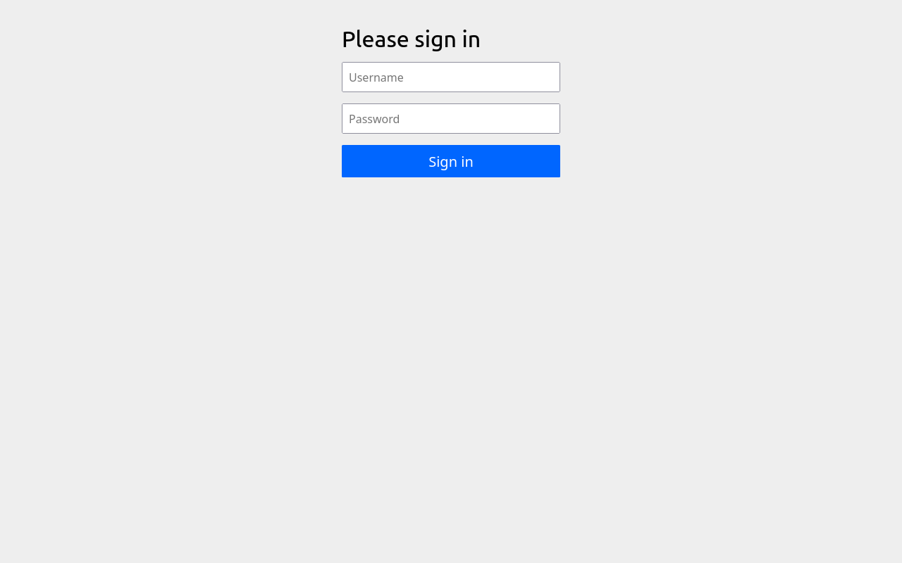 form login