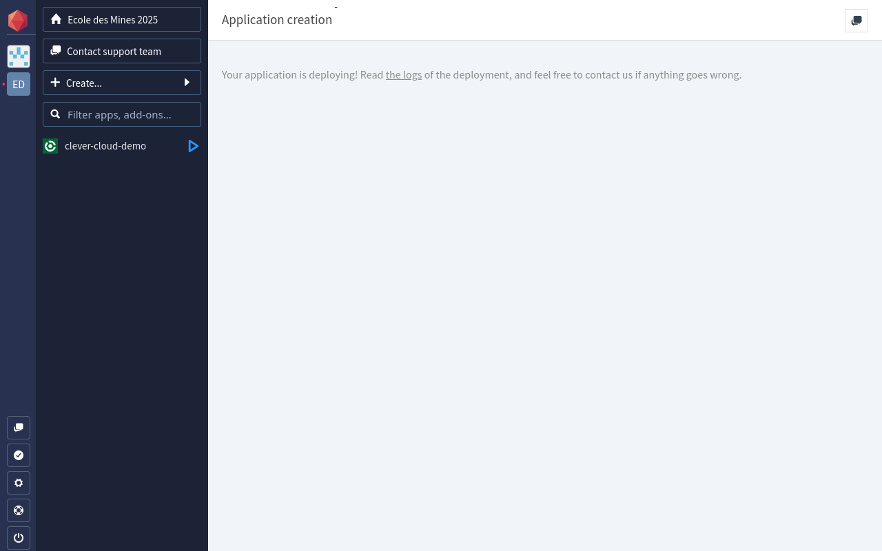 clever cloud create app 08