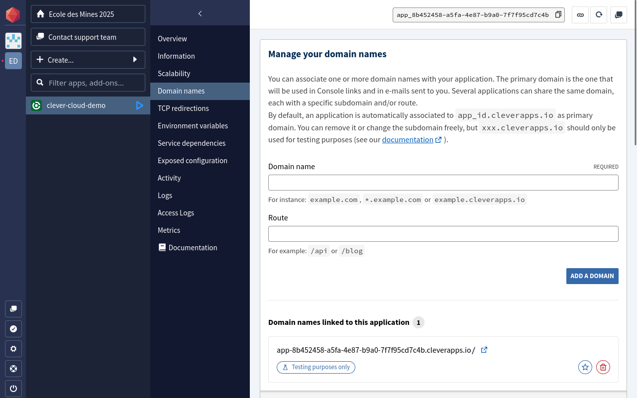 clever cloud create app 12