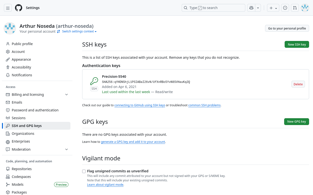github setup ssh key 03